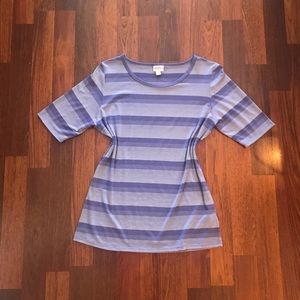 LuLaRoe Purple Striped Gigi